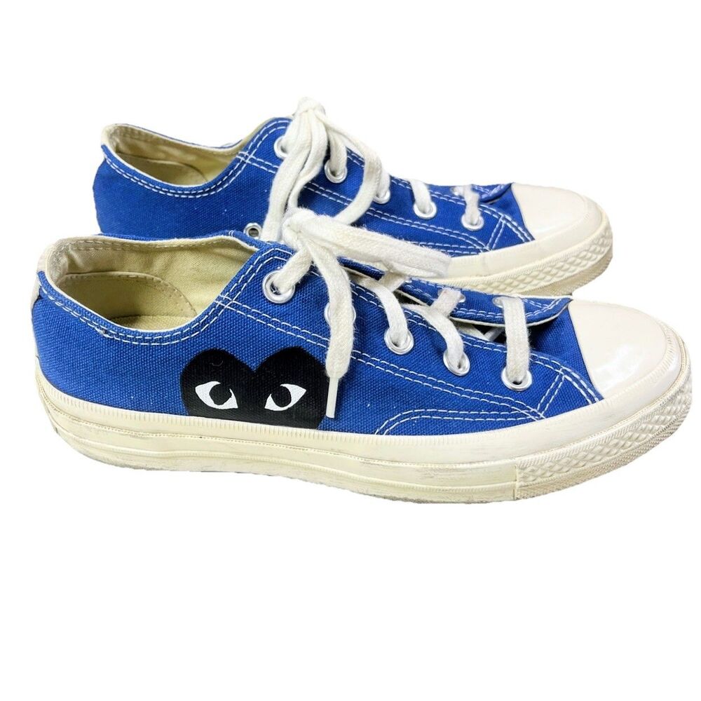 Comme des Garçons PLAY x Converse Chuck 70 Low Blue Quartz Sz Men's 4 Women's 6